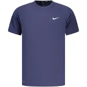 Nike Hydroguard Essential Short Sleeve Rash Guard Bleu S Homme