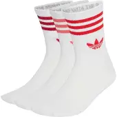 Adidas Chaussettes '3-Stripes Crew 3 Pairs' rouge / rouge clair / blanc