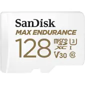 SanDisk max endurance microsdhc 128gb card with adapter noir noir Noir