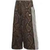 Adidas Originals Snake Print Bermuda Denim Shorts Marron 30 / 32 Femme
