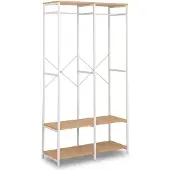 Relaxdays Garderobe offen Kleiderstange & Ablage