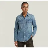 G-Star Chemise 2-pocket Regular - Bleu clair - Femmes