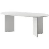 Selsey OVO - Esstisch oval, Weiß, 90x204 cm