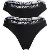 Emporio Armani String noir / blanc