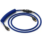 Glorious Coiled, Blau, 1,37 m, 1 Stück(e), PC Gaming Race, Geflochten, USB Typ-A, USB Typ-C