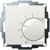 Eberle UTE 1033-RAL9010-G-55 Thermostat d'ambiance encastré 5 à 30°C, Thermostat, Blanc