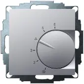 Eberle UTE 1001-Alu-55, Thermostat, Argent
