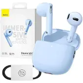 Baseus Écouteurs sans fil Bowie WX5, TWS, Bluetooth 5.3, 440mAh, bleus