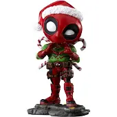 Iron Studios Figurine PVC Deadpool, édition spéciale Noël, collection X-Men Mini Co., 15 cm