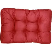 Bananair Coussins palette assise en polyester 120x80x15 cm rouge