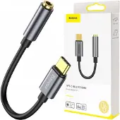 Baseus L54 câble pour téléphone portable Noir, Gris USB C 3,5mm