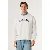 Pepe Jeans Sweat-shirt 'GIO' noir / blanc cassé