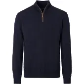 Casamoda Pull-over Demi-Zip Solid Marine Bleu Bleu foncé taille M