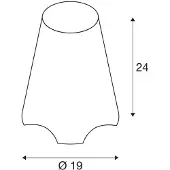 SLV Kirocone E27 Lampe de table blanc IP44