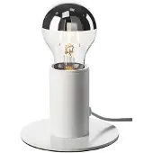 SLV Fitu TL lampe de table E27 en blanc avec interrupteur