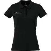 Kempa Womens Ladies Short Sleeve Polo Shirt Top Sports Training Handball Black XS