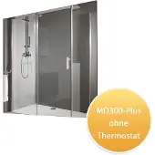 Mi-Heat MD300-Plus Chauffage infrarouge à miroir 60x60cm 300Watt sans thermostat