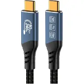 PremiumCord Câble USB , version 2.0 USB4, 80 Gbit/s, 16K à 60 Hz, 240 W, compatible Thunderbolt 5, longueur 0,8 m
