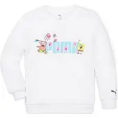 Puma X Spongebob Crew Sweatshirt Blanc 24 Months-3 Years Garçon