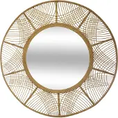 Atmosphera Grand Miroir en Bambou D 89 cm