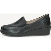 Caprice : chaussures basses, mocassins, couleur noire, style décontracté