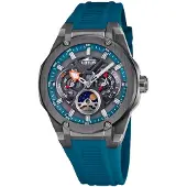 Lotus Montre à affichage analogique bleu