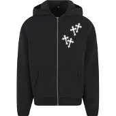 Mister tee Mary Cross Full Zip Sweatshirt Noir 2XL Homme