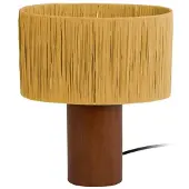 Present Time Leitmotif - Lampe à poser ovale Sheer - Jaune ocre