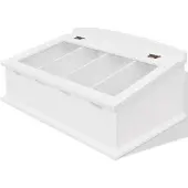 vidaXL Range-couverts en style baroque PFDM Blanc