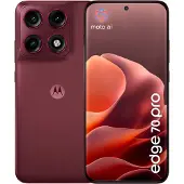 Motorola Edge 70 Pro (256 Go, Pantone Zinfandel, 6.78", Double SIM, 5G), Téléphone portable, Rouge