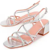 Montevita (Argent, 37) Sandales à Talons Pour Femmes. Trea2 102937