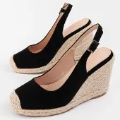Montevita (Black, 36) Espadrille Compensée Femme Balenci7 102922