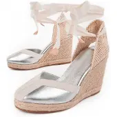 Montevita (Plateado, 41) Espadrille Compensée Femme Balenci2 102926