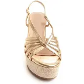 Montevita (Doré, 39) Sandale Compensée Espadrille Pour Femme. Wesparto5 88501