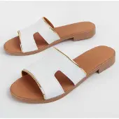 Purapiel (Blanc, 37) Sandale En Cuir Pour Femmes. Hacca 102707