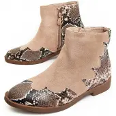 Montevita (Beige, 36) Botin Casual Para Mujer. Bottivita8 93904