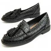 Montevita (Noir, 36) Mocassins Décontractés Pour Femmes. Moccavita12 93947
