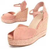 Montevita Sandales à semelles compensées Wesparto7 Rose