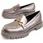Montevita (Gris, 36) Mocassins à Plateforme Pour Femmes. Macca3 96608