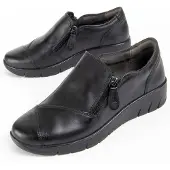 Purapiel (Noir, 41) Mocassins En Cuir Pour Femmes. Ailina2 99473