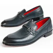 Purapiel Mocassin Imperi5 Bleu