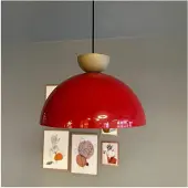 Bamyum Lipeo-BeigeHut Pendelleuchte Rot (E27)