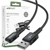 Acefast Mfi Usb - Lightning cable 1.8M, 2.4A Black (C4-02 A Black)