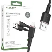 Acefast Câble Mfi Usb - Lightning 1.2M, 2.4A Noir (C2-02 Noir)