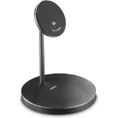 Hama Chargeur ss fil Qi2, charge rap. pr ind., socle station chrge, 15 W