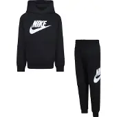 Nike Survêtement 'CLUB FLEECE' noir / blanc