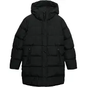 Superdry Hooded Sports Mid Puffer Jacket Noir M Femme
