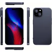 3MK Case Matt Case Pro for iPhone 15 (Apple iPhone 15), Coque pour téléphone portable, Noir