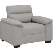 vidaXL Fauteuil gris nuage 100x81x84 cm Tissu