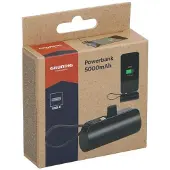 Grundig Batterie externe 5 000 mAh noire (5000 mAh), Chargeur de secours, Noir